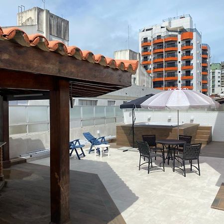 Cobertura Guaruja Apto Com Jacuzzi E Churrasqueira Екстер'єр фото