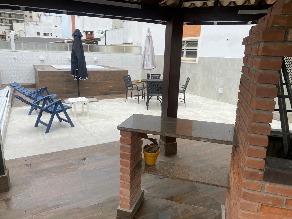Cobertura Guaruja Apto Com Jacuzzi E Churrasqueira Екстер'єр фото
